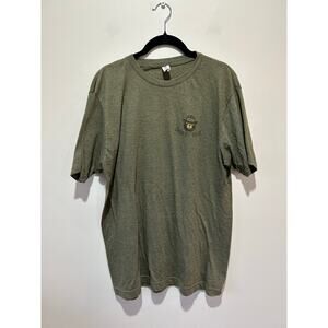 Smokey Bear graphic shirt green adult M crewneck